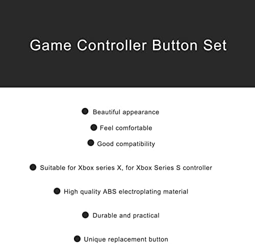 Conjunto de botões de placar de controlador de jogo completo, acessórios de alça de jogo, bela aparência compatível para