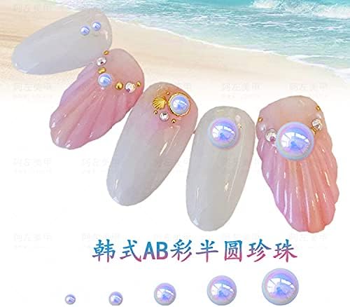 Ornamentos de unhas coreanas importadas semi -circular de ferramentas de fototerapia com unhas de unhas de unha Decalques