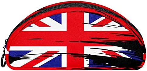 Bolsa de cosméticos para mulheres, bolsas de maquiagem Bolsa de higiene pessoal espaçosa Gift, bandeira do Reino Unido