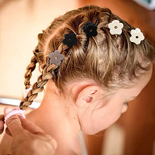 Chanaco 20pcs mini clipes de cabelo para meninas clipe de garra de flor pequena clipe de cabelo fofo para crianças pequenos