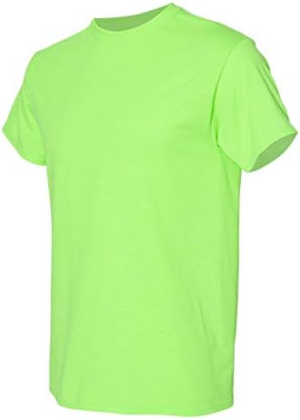 Gildan mens 5,3 oz. Camiseta de algodão pesado -neon verde -m