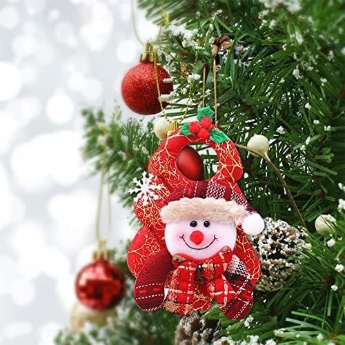Decorações de árvores de Natal penduradas pingentes de pelúcia adequados para decorações de festas em família de Natal decorações de visco de visco decorações de natal