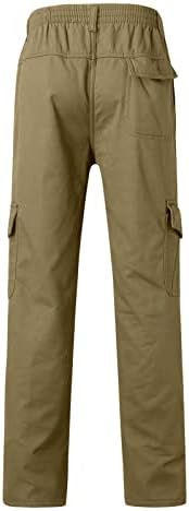 Calça masculina encaixava calça de moletom de corredor e calças de moletom de calça de carga masculinas para homens para