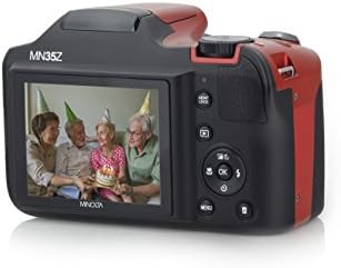 Minolta 20 Mega Pixels Câmera Wifidigital com 35x Zoom óptico e 1080p HD Video Optical com LCD de 3 polegadas, 4,8 x 3,4