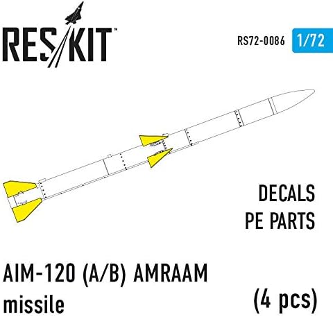 Reskit RS72-0086-1/72-AIM-120 AMRAAM MISSILE RESIN Detalhe