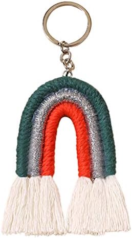 1pc Rainbow Tecla -Key Chain Saco colorido pingente decoração de carro criativo para decorações de casa/parede/sala