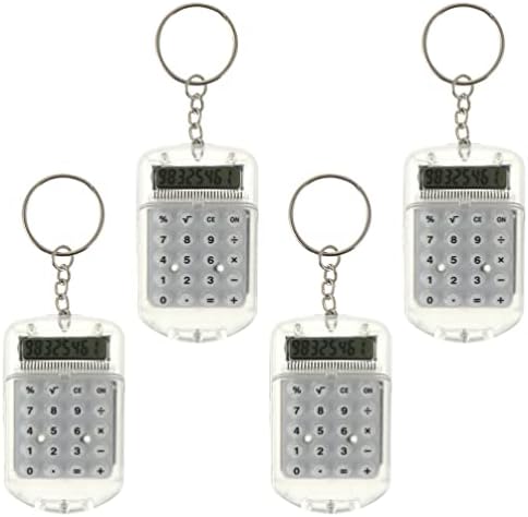 Calculadoras de mesa 4pcs calculadora de bolso calculadoras de chaves de chaves de chave de chave de chave de chave