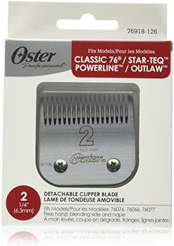OSTer Professional 76918-076 Lâmina de substituição para cliperes clássicos 76/Star-Teq/Power-Teq, tamanho nº 1A 1/8