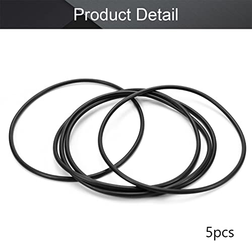 OTHMRO 5PCS Nitrile Rubber O-rings, arame de 3,1 mm Dia 110mm Métrica de vedação métrica NBR arruelas de borracha para vedação de óleo ou ar, encanamento profissional, reparo de carro, conexões de ar ou gás preto preto
