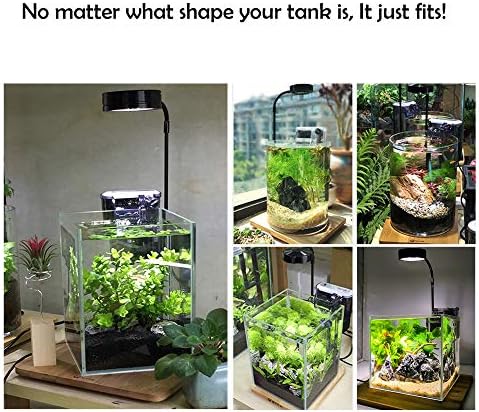 Hiro Aquática Altura Ajusta Nano LED de Nano de Espectro Ajustado, Cits Nano Tanks, Wabi Kusa, Plantas em vasos, Tanques Betta