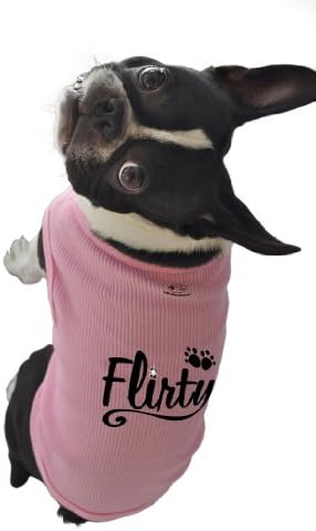Tampa de tanque de cão Ruff Ruff e Meow, glamour, rosa, extra-pequeno