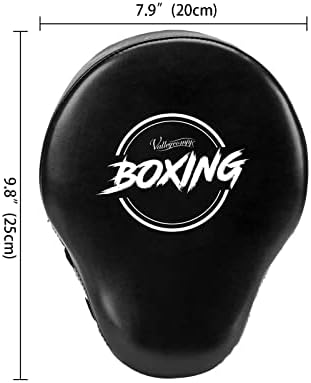 ValleyComfy Boxing Focus Curved Punching Mitts- Treinamento de couro para as almofadas de mão