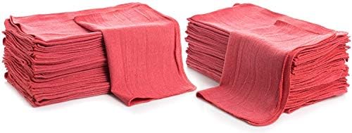Toalhas de loja Blue Scott em uma caixa - 200 folhas e toalhas de lojas simpli -magic 79101, 14 x12, 50 pacote, vermelho