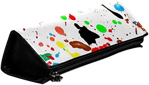 Bolsa de maquiagem tbouobt bolsa de bolsa cosmética bolsa bolsa com zíper, salpicos de tinta coloridos de arte abstrata moderna