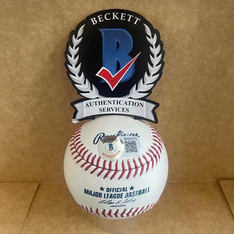 Nick Martinez Padres assinou Auto M.L. Baseball Beckett autenticado