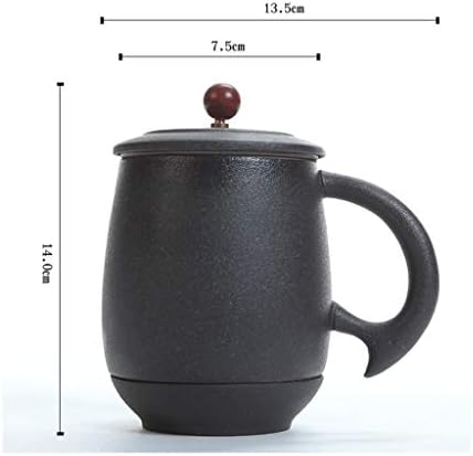 Gppzm design simples caneca filtro de escritório de cerâmica com café de café da manhã bebida de café de café de