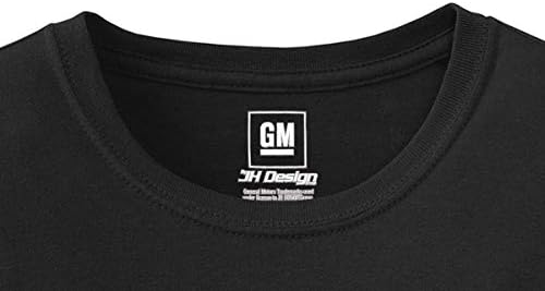 JH Design Group Mens Chevy Corvette T-shirt C4 Logotipo Black Crew pescoço camisa