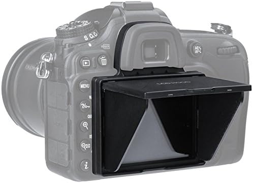 Câmera STSEETOP LCD Sun Shade Sun Hood Câmera LCD Visualizador Profissional de sol óptico com protetor de tela para Nikon D7100 D7200
