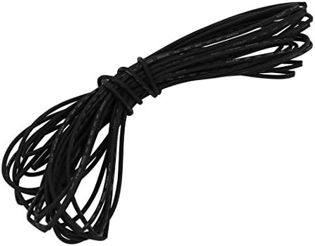 Aexit Coloqueiro Equipamento elétrico Equipamento de tubo de tubo Manga de cabo de 5 metros de comprimento 0,6 mm DIA BLACK BLACK