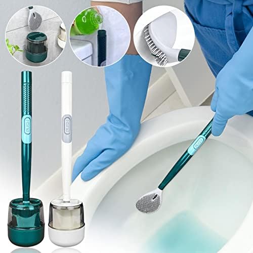 Escova de vaso sanitário e suporte de base para banheiro: escova de limpeza do banheiro, escova de vaso sanitário para líquido
