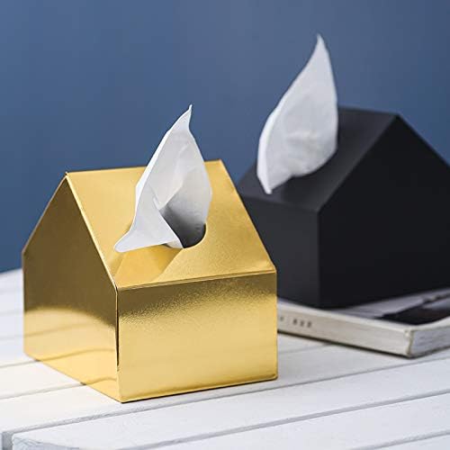 Luckxuan Box Tissue Box Holder Tissue Dispenser Box tem uma nova forma de forma e papel de papel facial é adequado para a sala de
