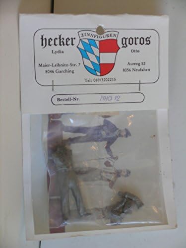 Hecker + Goros miniaturas soldado alemão de submarino em miniatura militar de metal