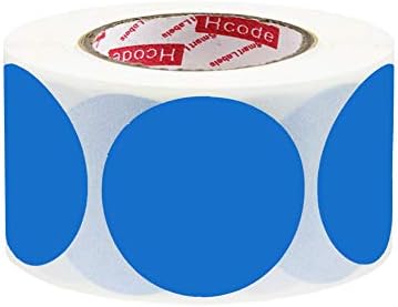 Hcode 1,5 polegadas em branco Adesivos coloridos de círculo redondos rótulos de pontas de cor de cor de codificação de cor 500 peças
