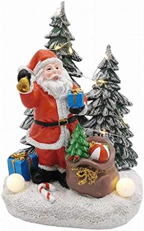 Wybfztt-188 Figuras da árvore de Natal para decoração de casa de férias decoração de Natal Papai Noel e árvores