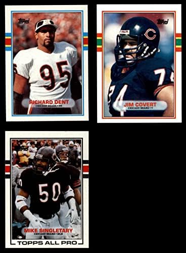 1989 Topps Chicago Bears quase completo conjunto de equipes Chicago Bears NM/MT Bears
