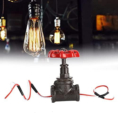 Diydeg steampunk lâmpada, válvula de parada de 1/2 polegada fácil de instalar durabilidade para lâmpada de mesa vintage para casa para lâmpada de tubo de água para sala de estar