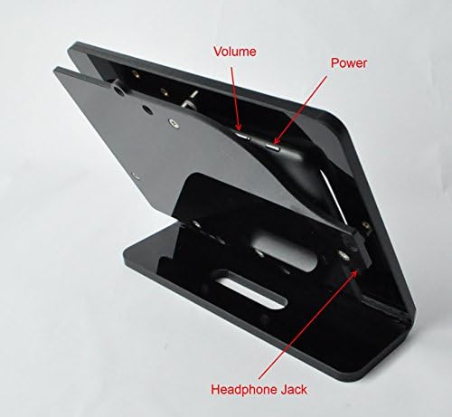 Tabcare compatível com LG G Pad 7 Anti-roubo preto acrílico Kit Stand Stand para POS, quiosque, exibição da loja, exibição
