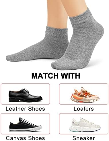 8 pares meias de tornozelo para mulheres meias de algodão não deslizam clássico no show meias casuais meias de baixo corte