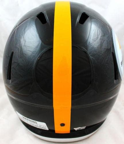 Najee Harris autografou Pittsburgh Steelers F/S Speed ​​Helmet -Fanatics *Silver - Capacetes NFL autografados