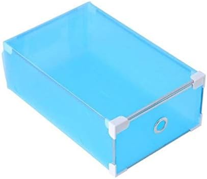 Caixa de armazenamento de armário à prova d'água do ZRSJ, caixa de sapato de plástico transparente, gaveta transparente de contêiner de armazenamento para uso doméstico
