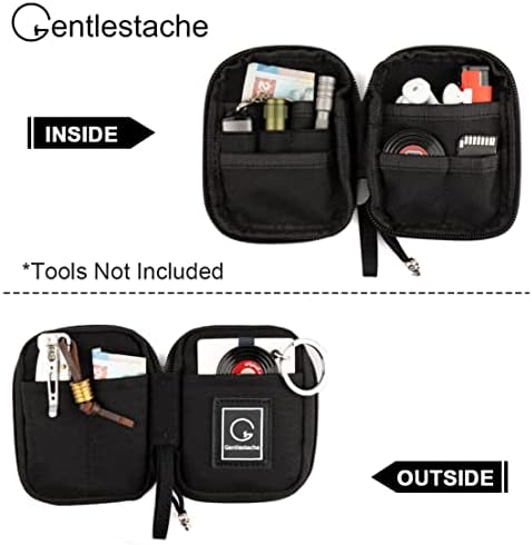 Gentlestache Pocket Organizer, bolsa multitool, sacos de EDC para homens, bolsa de utilidade para o ar livre e diariamente, organizador