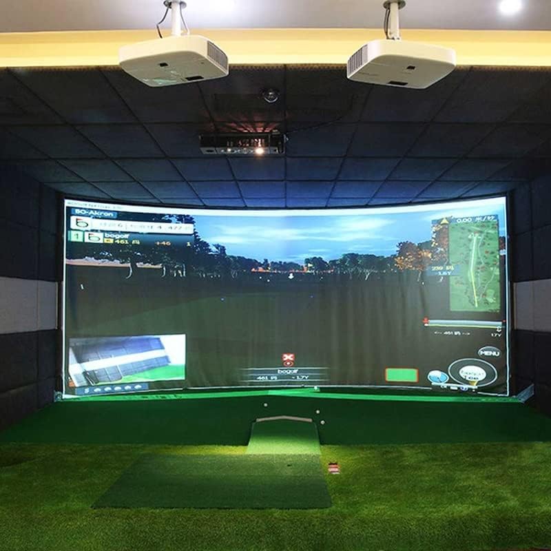 N/A Golf Ball Simulator Impact Display Projeção Tela de projeção de pano branco de pano de golfe Golf Golf Golf Golf Target