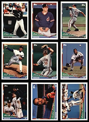 1994 Topps Cleveland Indians quase completo conjunto de equipes Cleveland Indians NM/MT Indians