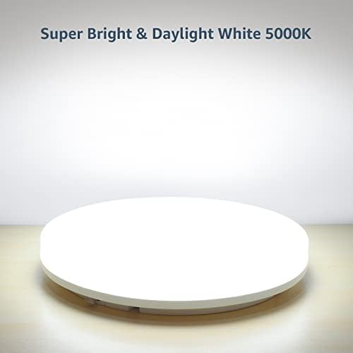 Le luz do teto LED de montagem nivelada de 9 polegadas para o banheiro, impermeável, 5000k, 1500lm de luz do dia, branca de 15w, acessório