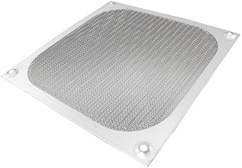 Filtro de alumínio/grelha de alumínio aabcool 120 - tampa de prata - capa do ventilador 120 x 120 mm, filtro de poeira,