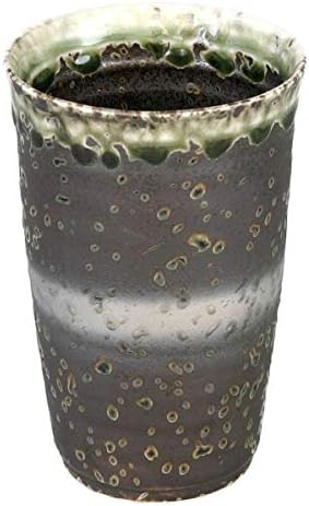 CTOC Japan Ceramic Sake Cup, Multi, φ3.1 x 4,8 polegadas, 11,8 fl oz, cor de ouro Oribe, forno de cerâmica, arita feita no Japão