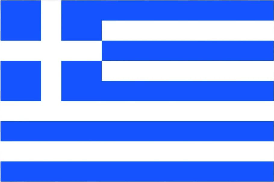 Adesivo de bandeira grega auto adesiva de vinil Grécia - c532- 6 polegadas ou 15 centímetros de tamanho de decalque