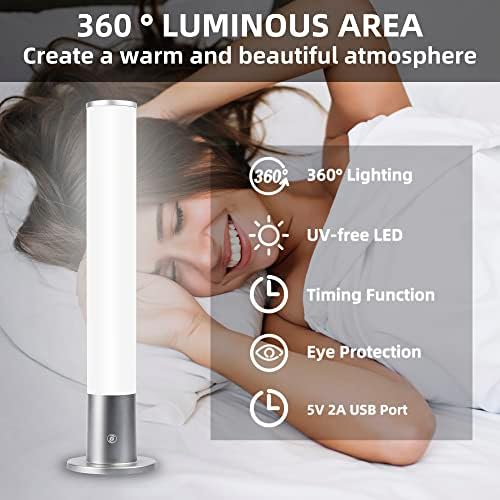 Lâmpada de terapia de luz 10.000 LUX LUZ LIVRE UV, 3 temperaturas de cores, brilho ajustável, funções de timer e memória