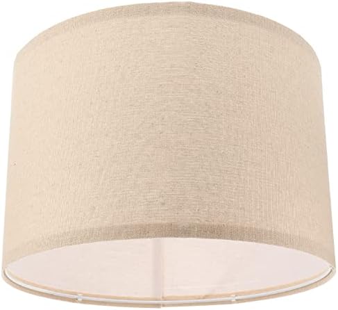 Beauptty Drum Lampshade Barrel Lamp Shade E27 Base destacável Lâmpada de parede vintage para a lâmpada de mesa e luz do piso