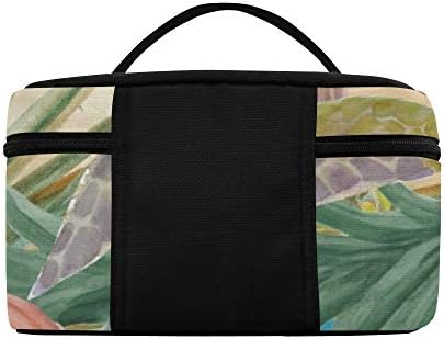 Sea Beach Turtle Palm Tree Starfish Art Pattern Lanch Box Bag Bag Almoço Bolsa de almoço isolada para mulheres/homens/piquenique/passeio