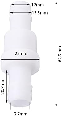 4pcs 12mm Válvula de retenção de uma maneira de ver válvula de retenção de água de água unidirecional de ida válvula de retenção