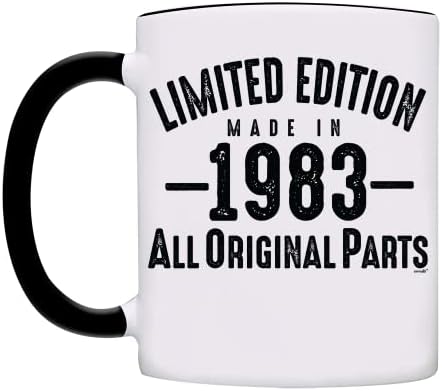 Caneca 1983-40th Birthday Gifts Limited Edition Made em 1983 All Original Parts Coffee Cave-1983-0073-Black
