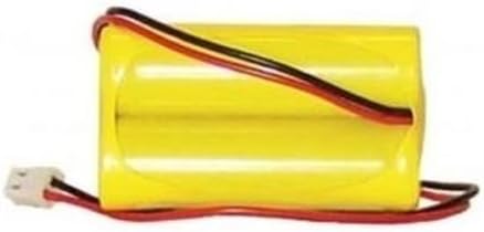Bateria de substituição para sinal de saída da luz de emergência 4.8V 700mAh Nicad-comprimento 1-1/8 pol, largura 1-1/8 pol.,
