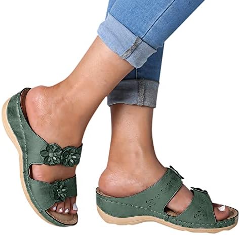 Sandálias femininas de Gufesf, sandálias de cristal aberto para mulheres sandálias casuais para mulheres, damas de