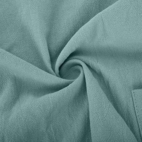 Vestidos casuais para mulheres 2023 Notch da moda V Neck de manga curta linho de algodão de cor sólido