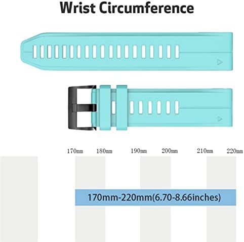 IRJFP 26 22 22 mm de faixa de vigilância para Garmin Fenix ​​7x ， Fenix ​​7 ， Fenix ​​7S Smart Watch Redunda Silicone EasyFit Wrist Strap